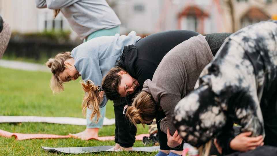 Emergent Purpose outdoor yoga event