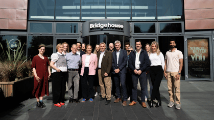 Mayor Godwin, the West of England Mayoral Combined Authority and Retrofit West join the Future Leap team at the Bristol Beacon, home of the Festival of Sustainable Business.