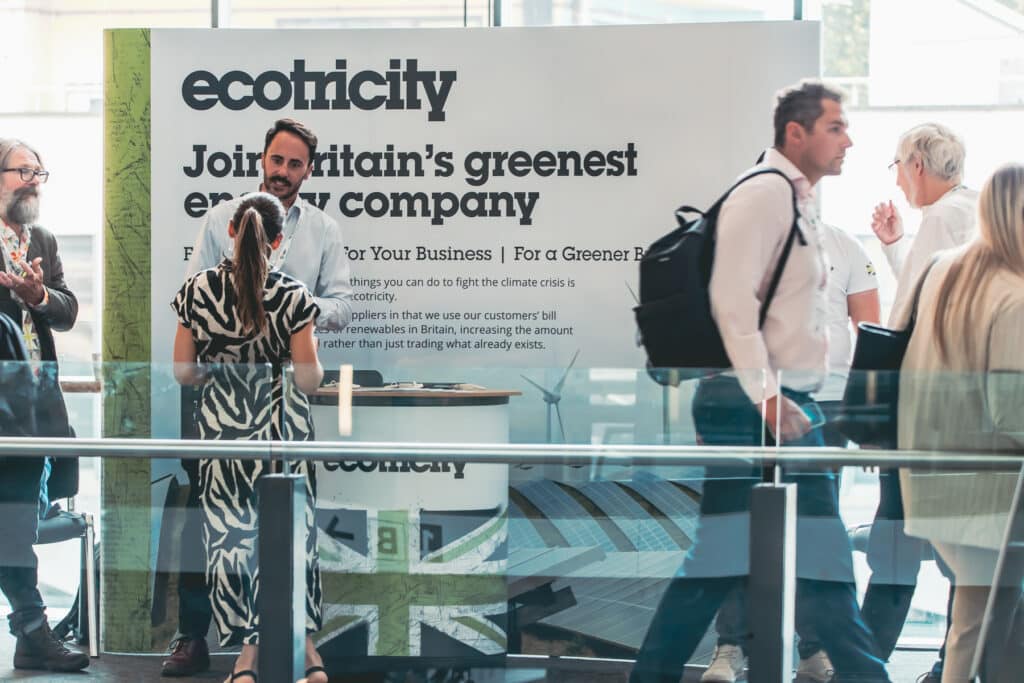 Ecotricity exhibition stand at Festival of Sustainable Business 2025