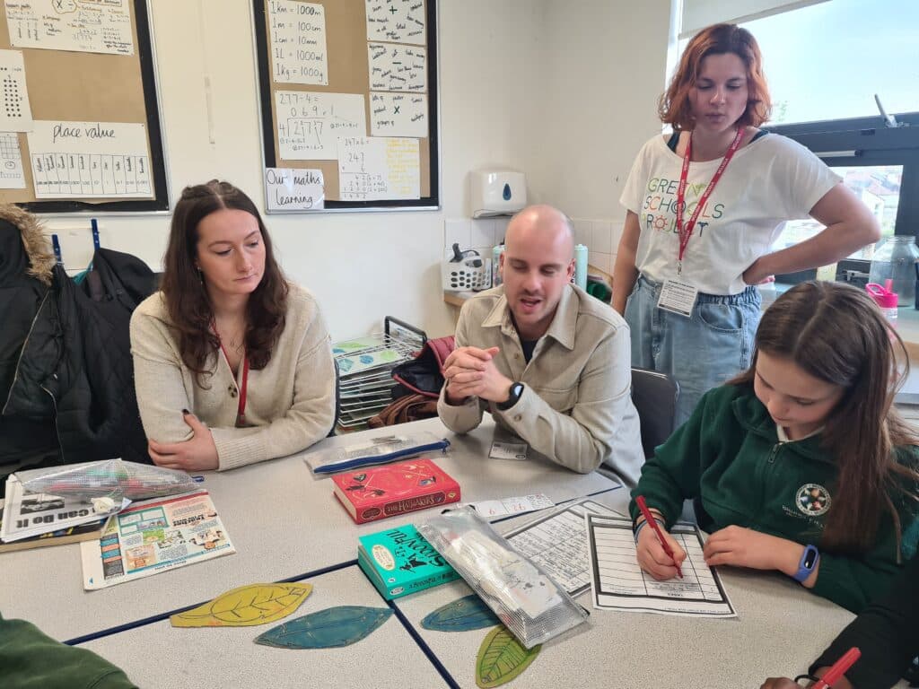 Team Future Leap running Climate Clinic in the classroom