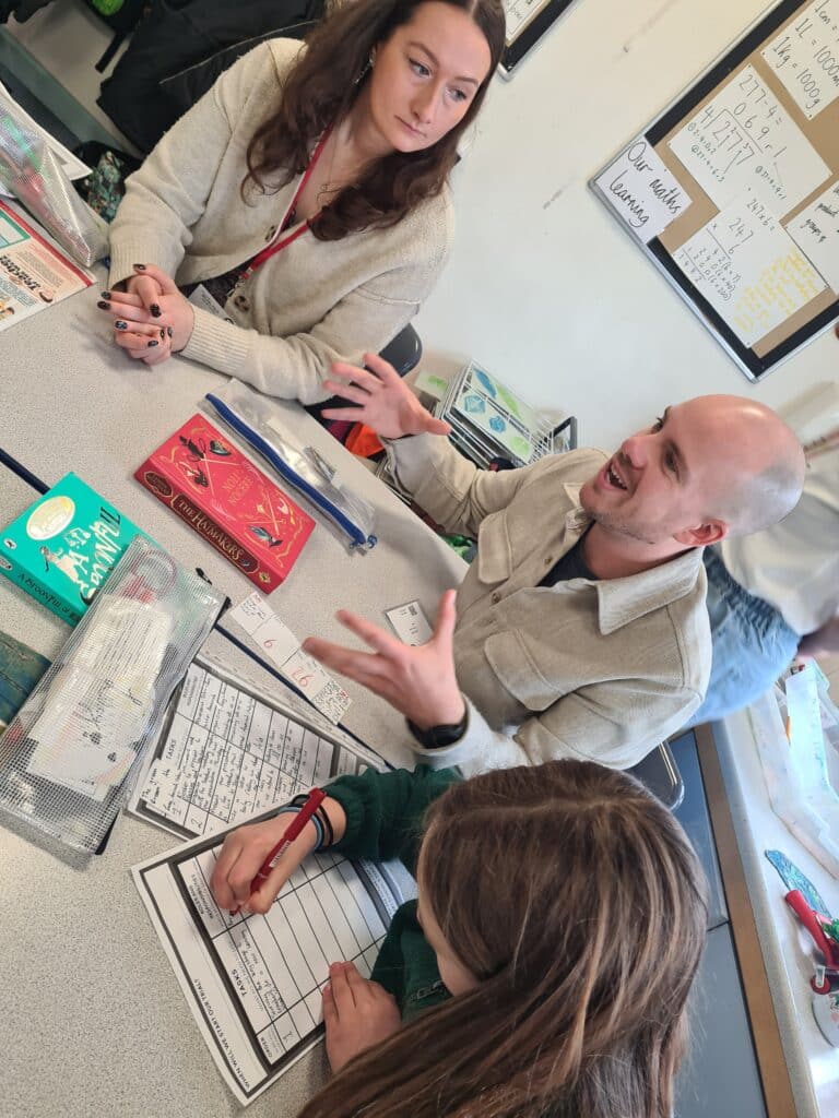 Team Future Leap running Climate Clinic in the classroom